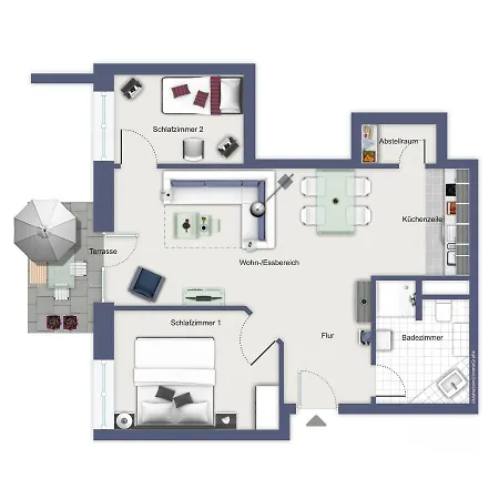 Haus Am Park 04 Апартаменты